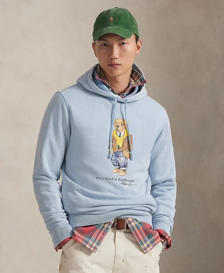 Мужское худи Polo Ralph Lauren Polo Bear, синее