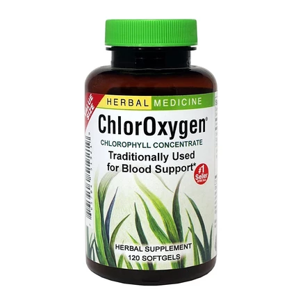 Добавка Trace Minerals Herbs ETC ChlorOxygen, 120 мягких капсул