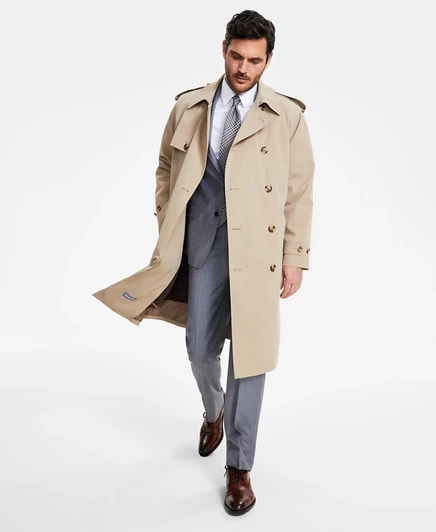 Мужской тренч Michael Kors Classic-Fit, бежевый