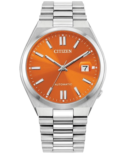 Мужские часы Citizen Tsuyosa автомат 40 мм, серебристые