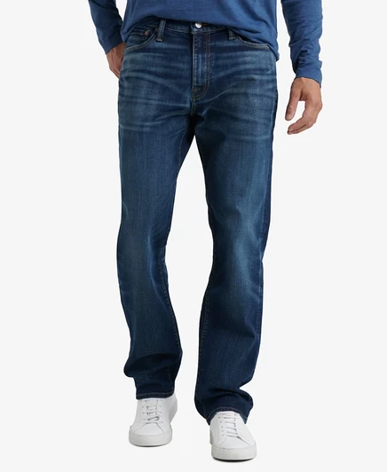 Мужские джинсы Lucky Brand 223 прямого кроя, синие