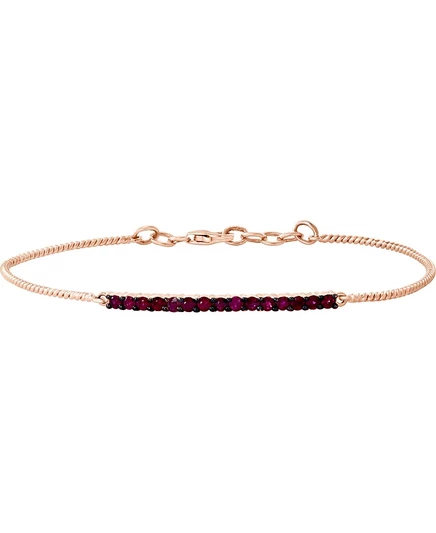 Женский браслет LALI Jewels с рубинами, розовое золото