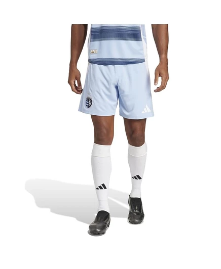 Мужские шорты Adidas Sporting Kansas City 2025, светло-голубые
