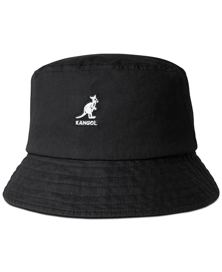 Мужская хлопковая панама Kangol Washed, черная