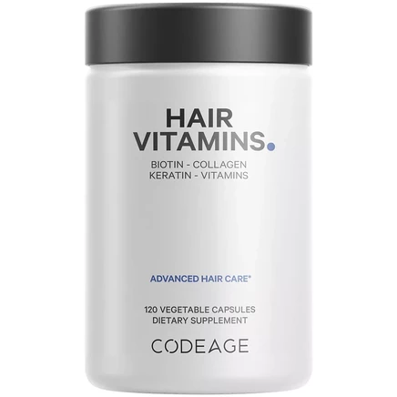 БАД для волос Codeage Hair Vitamins, 120 капсул