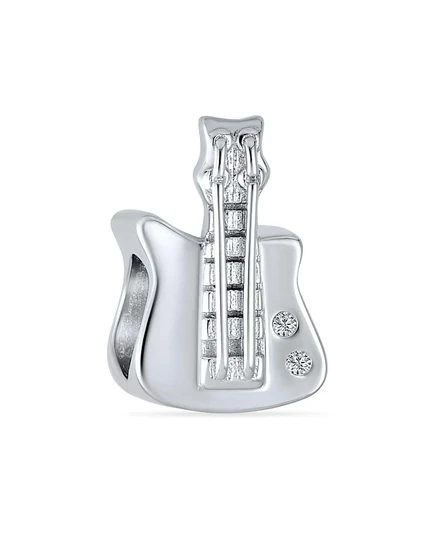 Шарм Bling Jewelry электрогитара из серебра 925, оксидированная