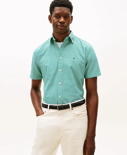 Мужская рубашка Heritage Oxford в клетку от Tommy Hilfiger