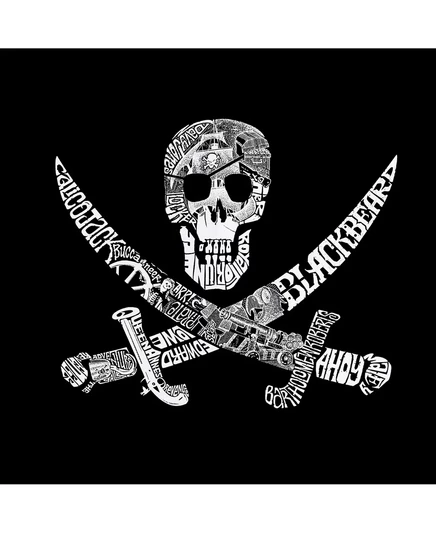 Мужской лонгслив LA Pop Art Word Art Pirate, черный