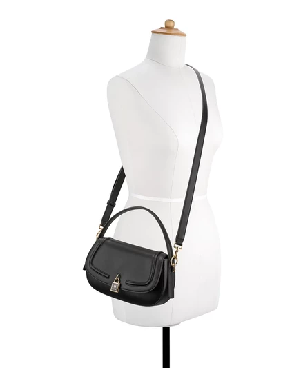 Маленькая сумка через плечо с клапаном Nine West Tenely black