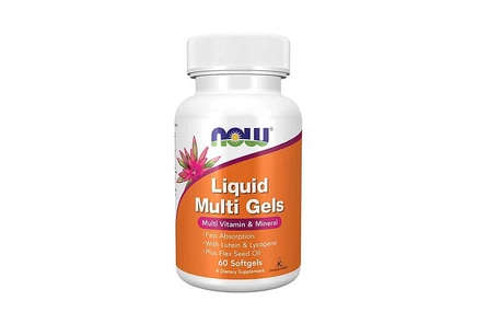 Мультивитамины Now Foods Liquid Multi Gels, 60 мягких капсул