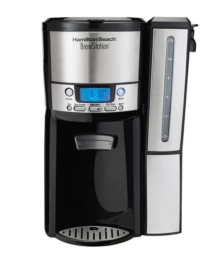 Кофеварка Hamilton Beach BrewStation на 12 чашек, черная