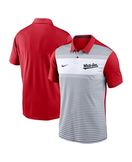 Мужская поло Nike White Sox City Connect 2025, бело-красная