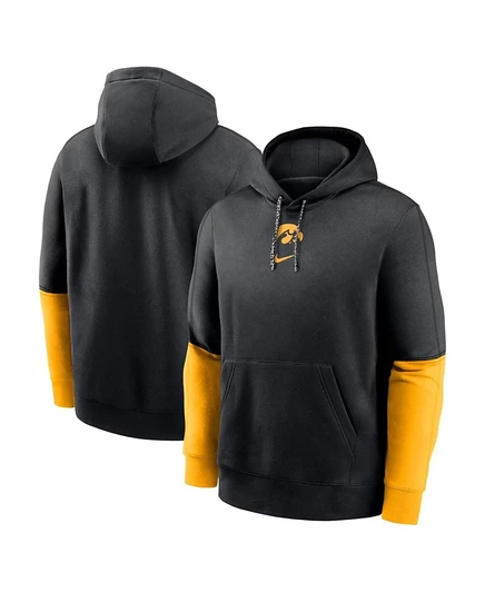 Мужское худи Nike Sideline Iowa Hawkeyes, черно‑золотое