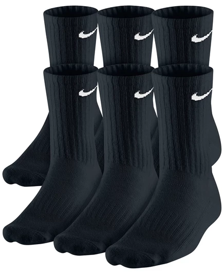 Мужские носки Nike 6 пар хлопок, черные
