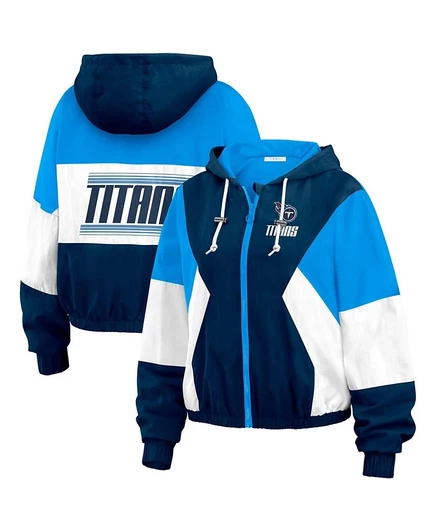 Женская ветровка WEAR by Erin Andrews Titans, голубая