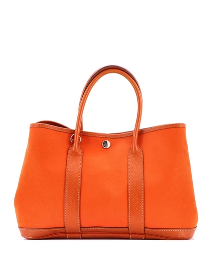 Женская сумка-тоут Hermès Garden Party 30, оранжевая