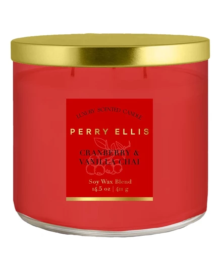 Свеча Perry Ellis «Клюква и ванильный чай», 411 г