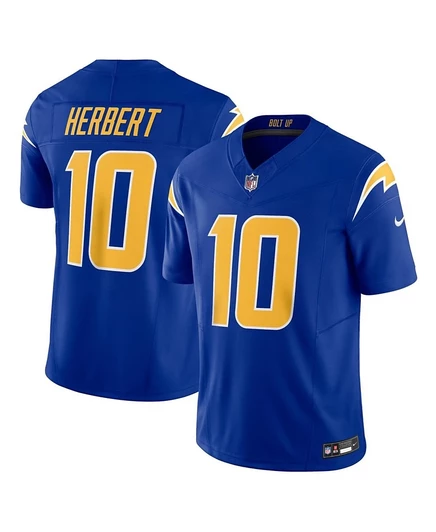 Мужская футболка Justin Herbert Los Angeles Chargers Vapor F.U.S.E. Limited от Justin Herbert. blue