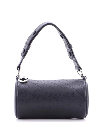 Женская сумка Pre-Owned Gucci Mini Blondie, черная