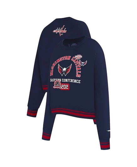 Женская укороченная толстовка Pro Standard Washington Capitals, синяя