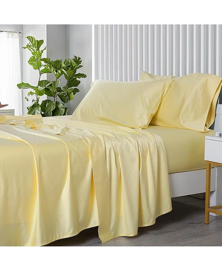 Комплект постельного белья Egyptian Linens CoolPlus 450‑ниточный, желтый