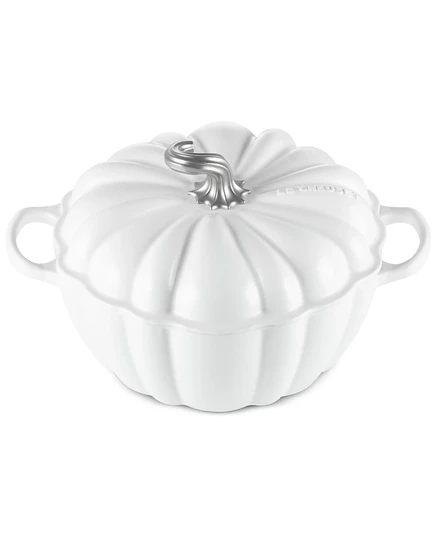 Чугунная жаровня Le Creuset Pumpkin 3,8 л, белая