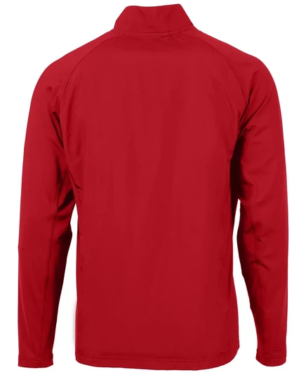 Мужская куртка на молнии Cutter & Buck Adapt Eco Knit Hybrid из переработанного материала red
