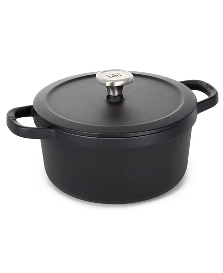 Кастрюля Berghoff Graphite чугунная с эмалью 5,7 л, черная