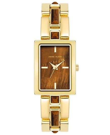 Женские часы Anne Klein кварцевые 28×21 мм, золотистые