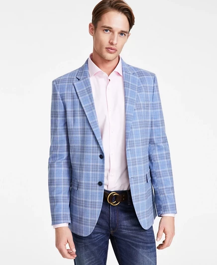 Мужской пиджак Nautica Modern-Fit, сине-коричневый