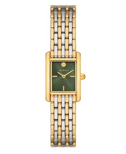 Женские часы Tory Burch The Eleanor Small Two-Tone из нержавеющей стали 18mm multi