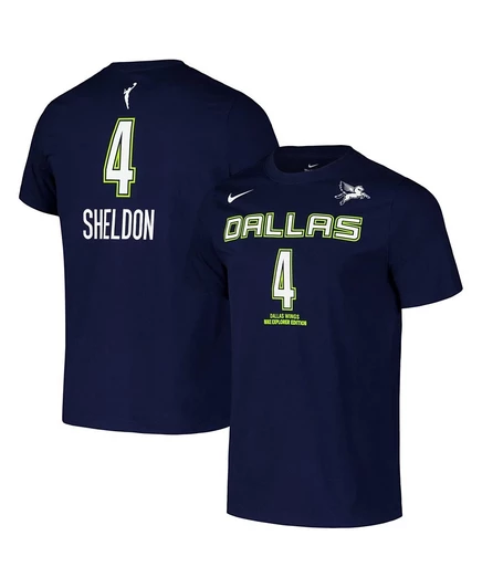 Унисекс футболка Nike Jacy Sheldon Dallas Wings, темно-синяя