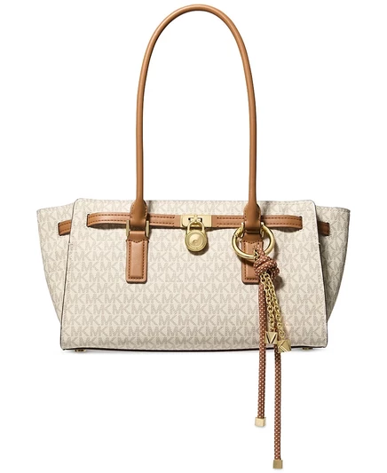 Женская сумка-сэтчел Michael Kors Hamilton Moderne средняя, белая