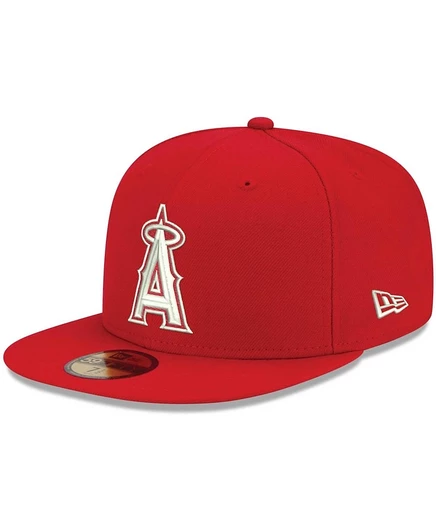 Мужская кепка New Era 59FIFTY Los Angeles Angels, красная