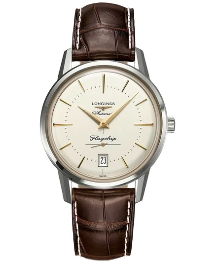 Унисекс часы Longines Flagship Heritage 39 мм автомат, серебристые