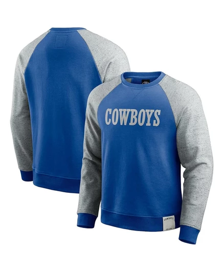 Darius Rucker от Fanatics Мужская сине-серая толстовка Dallas Cowboys в стиле ретро с цветным блоком blue, gray