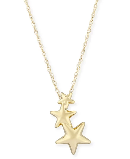 Женское колье Macy's «Тройная звезда», 14K
