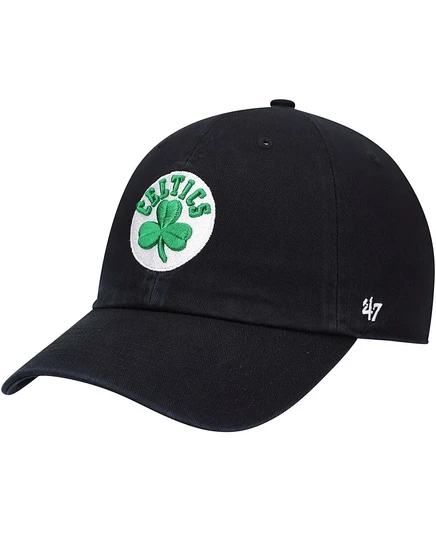 Мужская черная кепка с регулируемой посадкой Boston Celtics Team Clean Up черного цвета