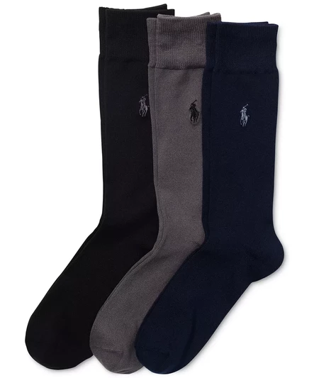  Мужские носки 3-Pk. Супермягкие парадные носки grey/navy/black
