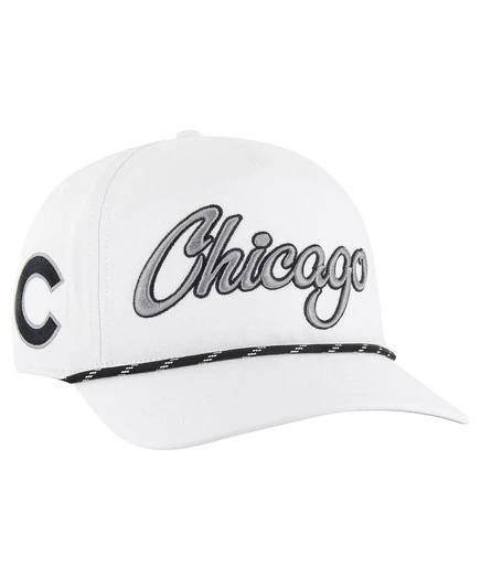 Брендовая мужская белая кепка Chicago Cubs с регулируемой посадкой white