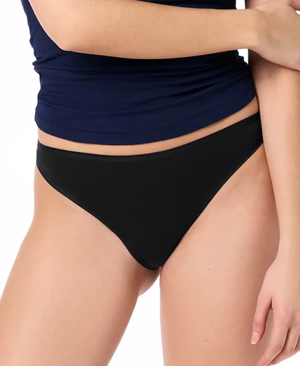 Женские стринги gap gapbody из хлопка, черные