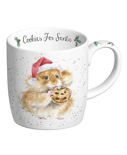 Набор кружек wrendale «cookies for santa», 4 шт, белые