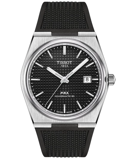 Мужские часы Tissot PRX Automatic 40 мм, черный ремешок