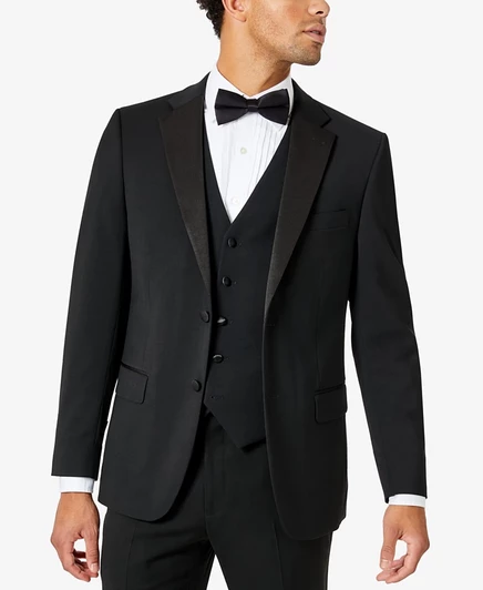 Мужской смокинг Tommy Hilfiger Modern-Fit Flex, черный