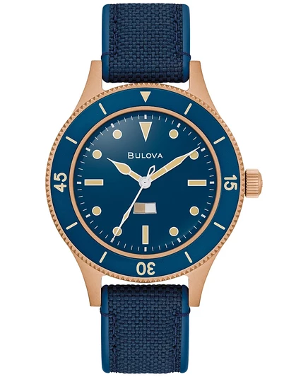 Мужские автоматические часы Bulova MIL‑SHIPS 41 мм, синий