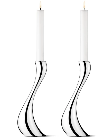 Подсвечники Georg Jensen Cobra, 2 шт., стальные