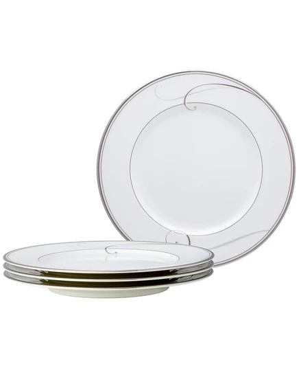 Набор салатных тарелок Noritake Platinum Wave 21.6 см, белые