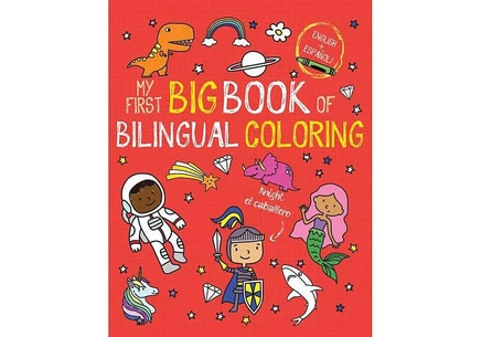Двуязычная раскраска (англ/исп) Little Bee Books