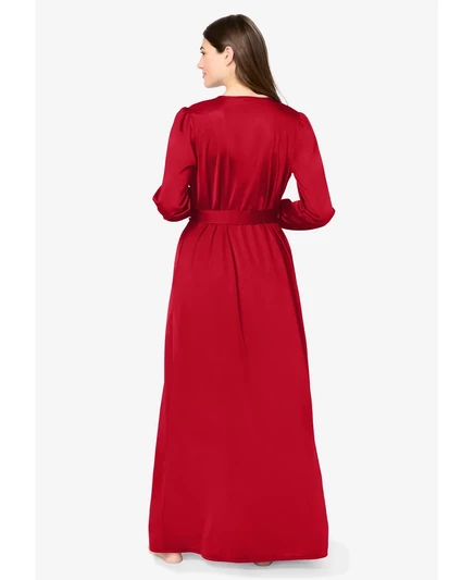 Пеньюар Amoureuse Plus размера плюс, состоящий из 2 частей, Трикотажный шезлонг classic red
