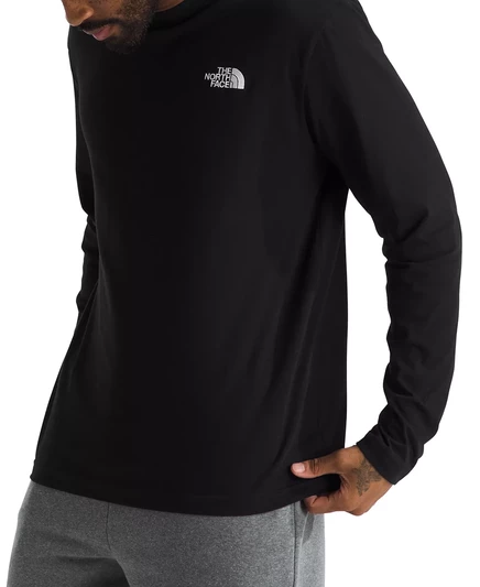  Мужская футболка с логотипом Evolution с длинным рукавом tnf black